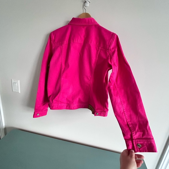 Chaps Pink Denim Jacket, Size Large in EUC - Picture 15 of 15